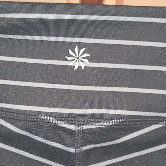 Athleta Chaturanga Striped Capri Legging - Picture 4 of 8